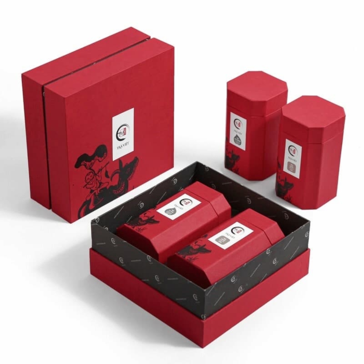 Hộp giấy đựng trà M003